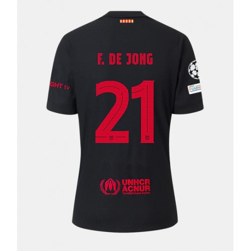 Fotbalové Dres Barcelona Frenkie de Jong #21 Venkovní 2024-25 Krátký Rukáv